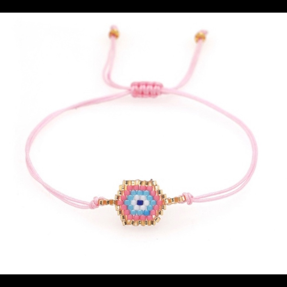 Beaded cord bracelet